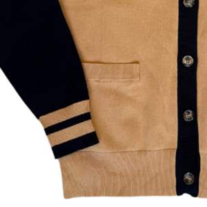 Cárdigan de Hombre con Cuello en V, Manga Larga, Estilo Raglán, Tejido de Punto, Diseño de Parches, Color Sólido, Cierre de Botones, Invierno, Lana/Nailon, Encaje, Personalizable - Product Image 5