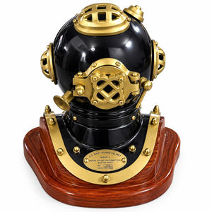 Réplica de Casco de Buceo Mark V Hecho a Mano, Casco de Buceo Náutico Vintage, Decoración Marítima Steampunk, Escultura Coleccionable para Exhibición - Product Image 3