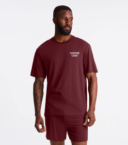 เสื้อยืดพิมพ์ลายโลโก้สั่งทำ ผ้าฝ้าย 100% ไซส์ใหญ่ แขนสั้น เป็นมิตรกับสิ่งแวดล้อม แห้งเร็ว ทรงหลวม เสื้อยืดเปล่าพร้อมโลโก้ - Product Image 1