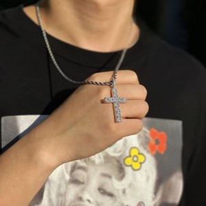 จี้เพชรมอยส์ซอไนต์หรูหราทำด้วยมือประดับเพชรโมอิสสีทองชุบเสน่ห์เครื่องประดับฮิปฮอปเย็นสำหรับผู้ชายและผู้หญิง - Product Image 1