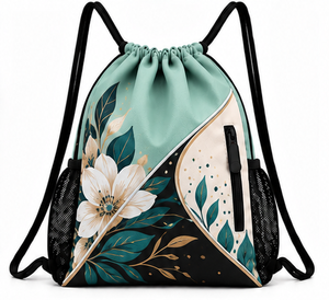 Bolsa de nailon impermeable con cordón, mochila ligera para gimnasio, deportes, viajes, escuela, eventos, regalo, bolsa de almacenamiento para fiestas - Product Image 5