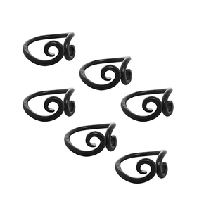 Metal Napkin Ring Black Color And Wedding Table Decorative Pieces Mold <b>Wire</b> <b>Crafts</b> Napkin Ring - Product Image 2