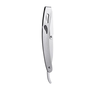 Outils de rasage pliants classiques en acier allemand avec lame de précision, rasoir portable pour hommes et professionnels de la coiffure - Product Image 1