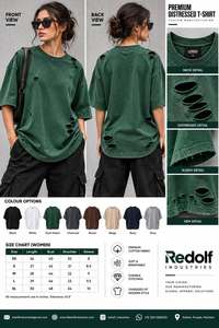 เสื้อยืดคอตตอนโอเวอร์ไซส์ แขนสั้น คอกลม สไตล์สตรีท ลุคซักยืด ดีไซน์เรียบง่าย เสื้อเจอร์ซีย์ถักสำหรับผู้ชาย สีพื้น - Product Image 5
