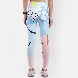Custom Printed <b>Pattern</b> Women Mid Waist Active Yoga Workout Athletic Pant Ladies Gym Fitness Running Knee Length Sports <b>Leggings</b> - Product Image 2