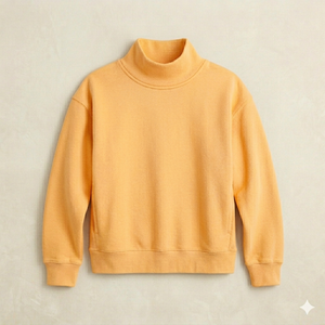 Women Relaxed Oversized <b>Mock</b> <b>Neck</b> <b>Top</b> Warm Cozy Loose Layered Comfortable Daily Wear Easy Going Clothing - Product Image 1