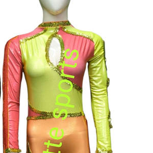 Traje de Baile para Mujer, Vestuario de Entrenamiento de Danza, Ajuste Cómodo, Ropa Profesional para Práctica, en Venta - Product Image 6