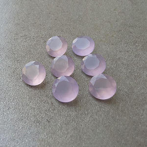 Calcedonia Lavanda, Corte Facetado, Redondo, Calibrado, Piedra Preciosa de Calidad AAA+, para Joyería, Todos los Tamaños, Venta al Por Mayor - Product Image 3