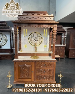 Gopuram Temple Inspired Hand Carved <b>Mandir</b> For Home Exclusive Teak Wood <b>Mandir</b> for Home Pooja Room - Product Image 6