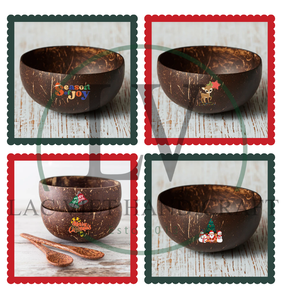 Tazón de Coco Natural Tallado a Mano, Precio Económico, Tazón de Cocina Sostenible para Smoothies y Acai, Juego de Regalo de Vietnam - Product Image 4