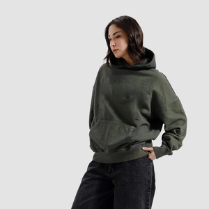 เสื้อฮู้ดดี้ผู้ชายสไตล์วินเทจ ผ้าฝ้ายทรงโอเวอร์ไซส์ สำหรับฤดูหนาว สตรีทแวร์ - Product Image 6