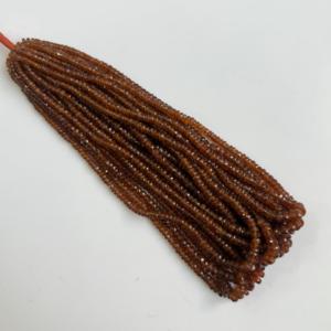 Perles de kyanite orange naturelle facettées en forme de rondelle, pierres précieuses de haute qualité, perles de kyanite en vrac pour la fabrication de bijoux, vente en gros - Product Image 5