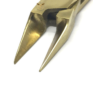 Gold Plated Professional Cuticle Nipper Double Spring Heavy Duty <b>Nail</b> Clipper for Manicure Pedicure Salon Tools - Product Image 3