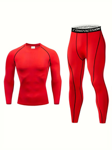 Conjunto Térmico Deportivo de Invierno para Hombre, Camiseta de Compresión sin Costuras, Ropa Interior Térmica de Secado Rápido para Esquí y Fitness - Product Image 1