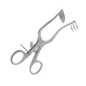 Perkins Self Retaining Surgical Retractor Right 3 Blunt Prongs Stainless Steel Hand Held Medical Instrument <b>Precision</b> <b>Tool</b> - Product Image 3