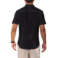 Chemise décontractée pour homme, coupe moderne, couleur unie, douce, ajustée, confortable, 100% coton, séchage rapide, exportée du Bangladesh