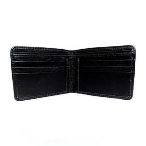 กระเป๋าสตางค์หนังวัวแท้คุณภาพสูงสำหรับผู้ชาย กระเป๋าหนังลายขนสัตว์ กระเป๋าสตางค์แบบพับสองตอน หนังพรีเมียม - Product Image 2