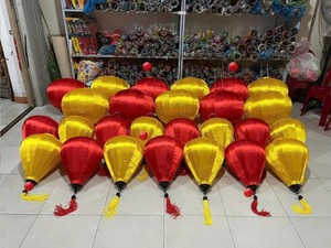 Lanterne en soie de bambou ornée de diamants, faite à la main, écologique et durable, pour décorations d'événements d'anniversaire en extérieur, vente en gros, impression de logo économique - Product Image 4