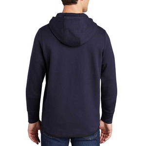 Customizable 100% Cotton Gray <b>Men's</b> Long Sleeve <b>Sherpa</b> <b>Hoodie</b> Quick Dry Breathable Pullover Half Zip Winter OEM Sweatshirts - Product Image 2