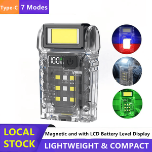Torcia LED Ricaricabile USB per Campeggio, Escursionismo e Lavoro d'Emergenza, Mini con 7 Modalità di Illuminazione - Solo Spedizione Logistica (USPS.TK/TMEU) - Product Image 4