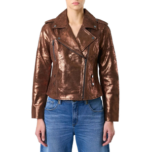 2026 New Breathable Latest Design <b>Women's</b> Genuine <b>Leather</b> Jackets Custom Logo Custom Made High Quality Winter - Product Image 1