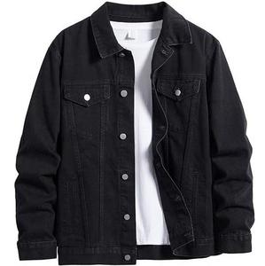2026 Wholesale Custom Logo Vintage Wash <b>Denim</b> <b>Jacket</b> Men Stand Collar Breathable Eco-Friendly OEM Service Cotton Best Quality - Product Image 6