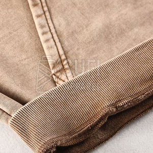 Sweat-shirts décontractés d'hiver personnalisables à étiquette privée, couleur unie, effet délavé, 100 % coton, écologiques, commande en gros - Product Image 4