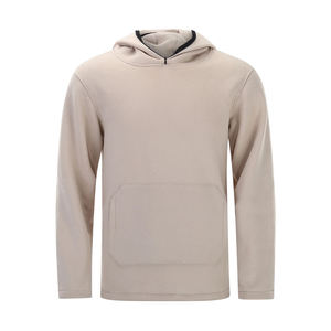 Sweat à capuche zippé intégral premium vintage oversize en coton mélangé avec doublure polaire technique pour homme – Vente en gros - Product Image 4