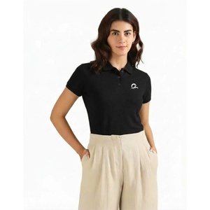 Chemise à manches courtes pour femme ZT Sportswear avec logo personnalisé, décontractée, pour le bureau, 100% polyester tricoté, respirante, écologique - Product Image 5