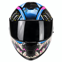 Casque de moto universel en ABS à double visière, toutes saisons, portable, sécurité, casque intégral pour adultes
