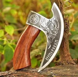 SCL Handmade Customized Damascus Steel Pizza Cutter Wooden Handle <b>Etching</b> Blade Leather Cover Steel Craft International - Product Image 1