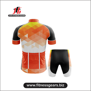 JUST FITNESS GEARS Tenues de cyclisme sans manches pour hommes adultes, kit de sublimation |   Tissu extensible à séchage rapide en Spandex/Polyester avec logo personnalisé sur le devant OEM - Product Image 2