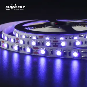 Uv Led Strip For Living Room Stair Light ETL ERP Ce Rohs 10mm SMD5050 60leds 395nm-400nm 12V 24V Purple Led Strip Lights