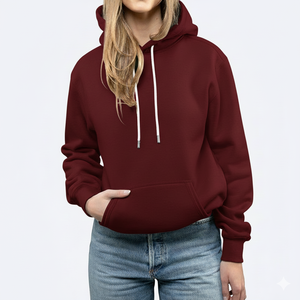 Nouveau design – Sweat à capuche oversize pour femme, épaules tombantes, 100 % coton épais, manches longues, imprimé lettres - Product Image 3