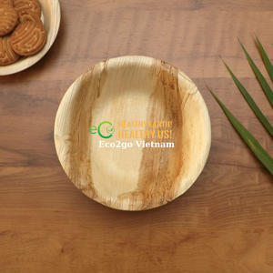Vietnam Wholesale Palm Leaf Plates Biodegradable Areca Leaf Tableware Supplier Eco2go Vietnam - Product Image 4
