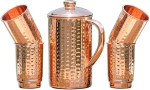 Cadeau d'affaires en verre de cuivre imprimé fait main par Meena, portable, avec boîte cadeau - Product Image 5