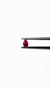 Rubis naturels de Bangkok, formes poire calibrées 6x8mm, cabochons de rubis naturels en vrac pour la fabrication de bijoux, prêts à l'emploi - Product Image 3