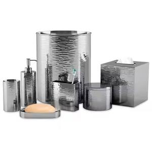 Juego de Accesorios de Baño de Metal de Lujo para Encimera con Botella Dosificadora - Product Image 1