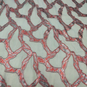 Nueva Llegada, Última Moda, Garbasaar Somalí Exclusivo, Tela de Chifón Ligera Antiestática con Lentejuelas y Cuentas, Diseño Floral - Product Image 3