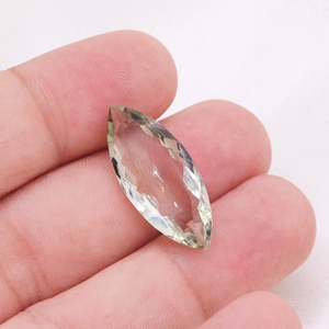 Vente en gros de pierres précieuses naturelles en améthyste verte de 9,5 carats, taille marquise facettée, 26x11 mm, Memoria Jewels - Product Image 5