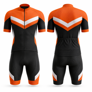 Conjuntos de Ciclismo Ecológicos y Transpirables 100% Poliéster de Alta Calidad, Ropa de Ciclismo de Secado Rápido, Jersey y Culotte - Product Image 1