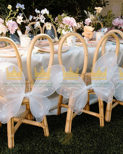 Chaises en rotin faites à la main pour enfants, idéales pour la location événementielle, mariages, anniversaires, baby showers, et la décoration de fêtes rustiques - Product Image 4
