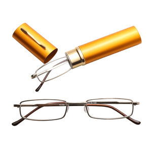 Gafas de lectura de viaje clásicas HD Spring Compact Slim Design con estuche Lectores compactos y elegantes - Product Image 5