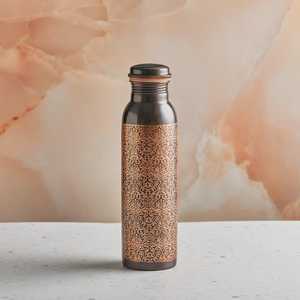 Bouteille d'eau en PC sans BPA, cuivre pur à 100 %, 1000 ml, pour le cyclisme, le camping, la maison et le bureau, de Radhe Enterprises - Product Image 4
