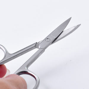 Outil de maquillage professionnel, ciseaux à cils en acier inoxydable, logo personnalisé, ciseaux à sourcils avec pointe incurvée - Product Image 5