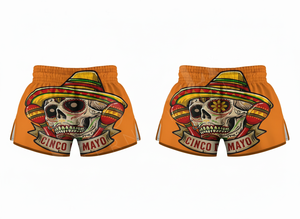 Shorts de Muay Thai imprimés sur toute la surface, 100% polyester satiné, légers, pour entraînement de kickboxing, sur mesure - Product Image 4
