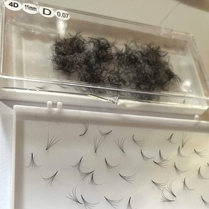 Extensions de cils en gros, Mega Fans préfabriqués, Volume 3D 4D 6D 8D, Base fine 0.07, Courbure C/D/M, Vison Soie Synthétique - Product Image 6
