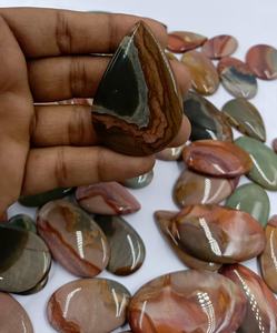 Cabujón de Jaspe Policromado Natural, Piedra Preciosa Suelta al por Mayor, Jaspe del Desierto Pulido para Joyería - Product Image 2