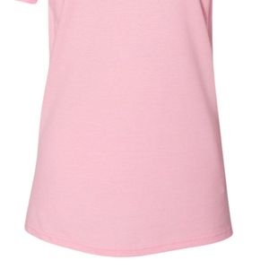 Polo Rosa de Manga Corta para Mujer con Bordado Verde y Dorado, Cuello Camisero, Informal, de Algodón, Uniforme de Golf, Suave y Cómodo - Product Image 6