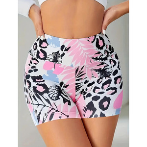 Shorts taille haute grande taille pour le printemps et l'été, vêtements pour femmes, pantalons de yoga moulants, shorts de sport - Product Image 1